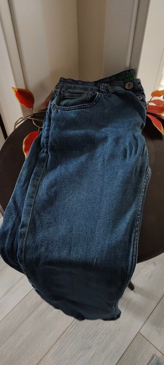 Düğmeli Mavi Jean - Görsel 5