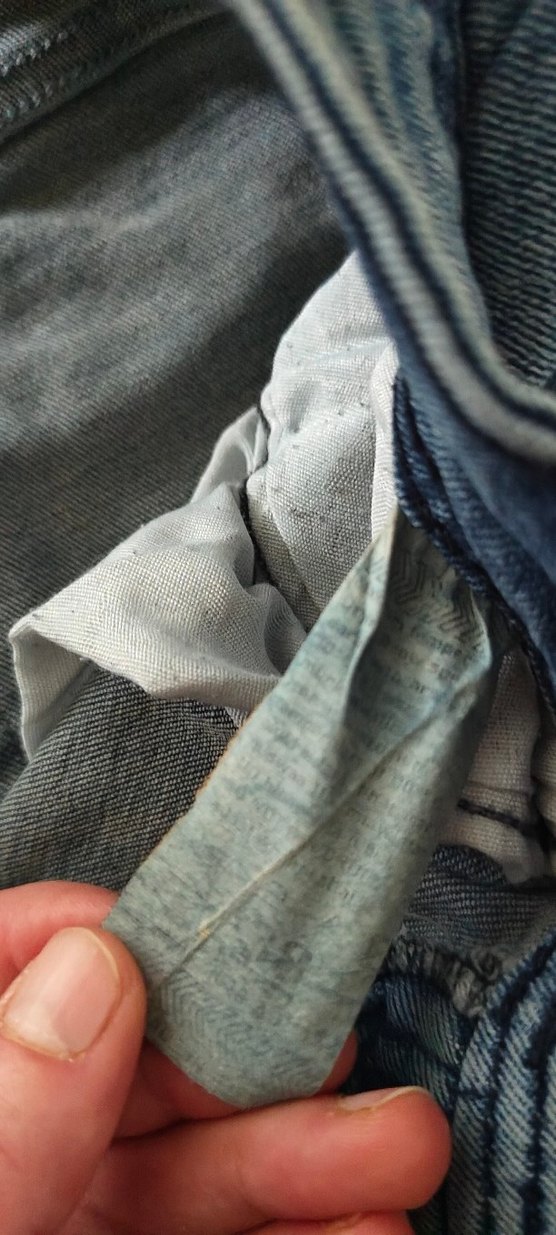 Düğmeli Mavi Jean - Görsel 4