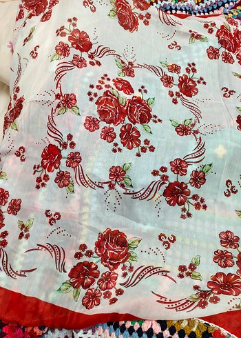 Püsküllü Bohem Renkli tülbent - Görsel 6