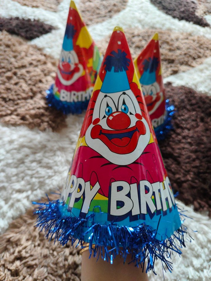 Renkli Palyaço Doğum Günü Parti Şapkası - Görsel 5