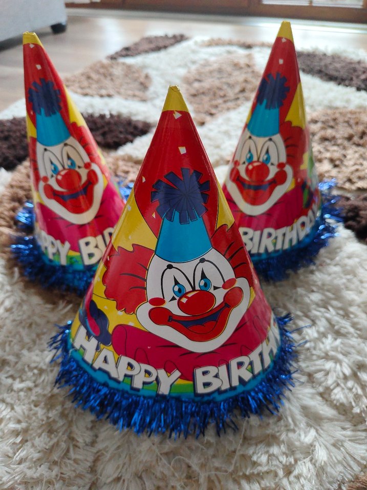Renkli Palyaço Doğum Günü Parti Şapkası - Görsel 2