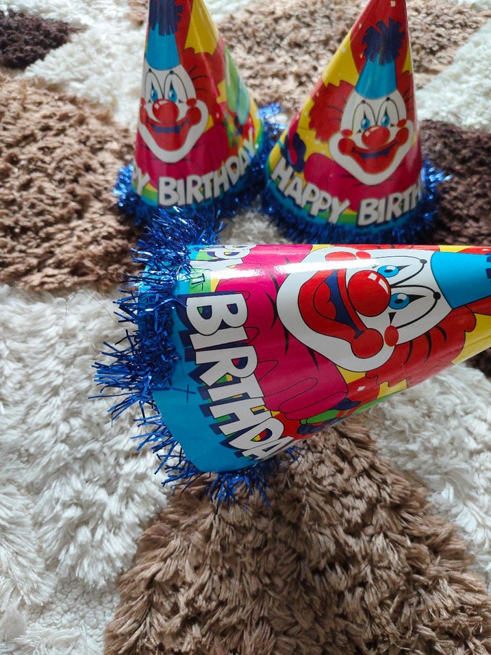 Renkli Palyaço Doğum Günü Parti Şapkası - Görsel 3