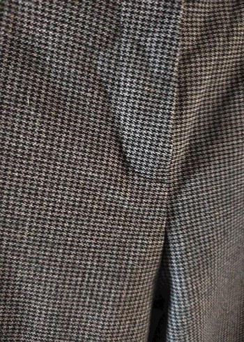 Gri Kemerli Midi Kumaş Pantolon - Görsel 3