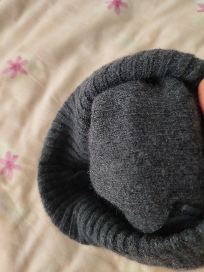 Gri Örgü Kadın Bere - Görsel 2