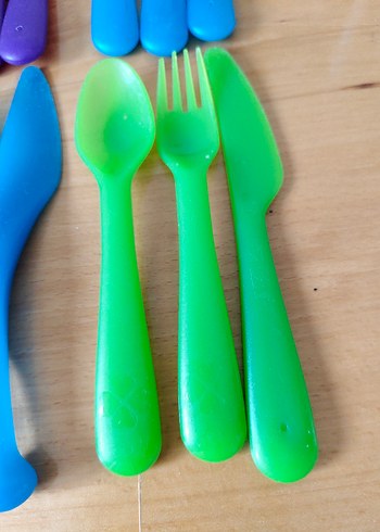 Renkli Çocuk Çatal Kaşık Bıçak Seti - Görsel 7