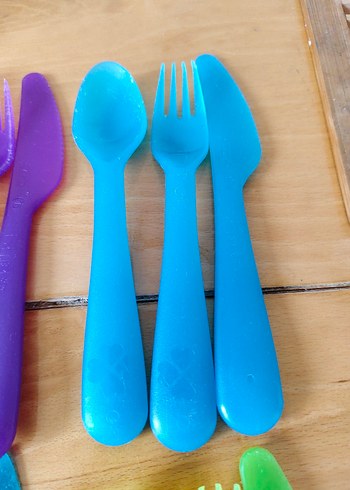 Renkli Çocuk Çatal Kaşık Bıçak Seti - Görsel 4