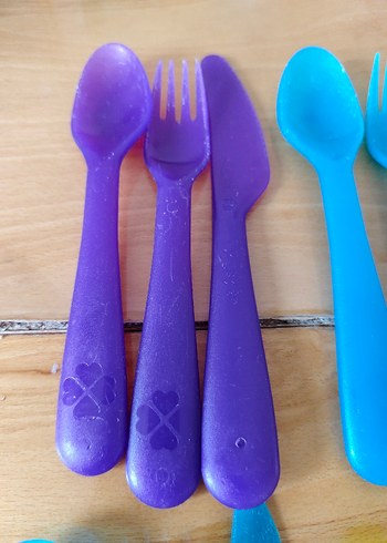 Renkli Çocuk Çatal Kaşık Bıçak Seti - Görsel 5