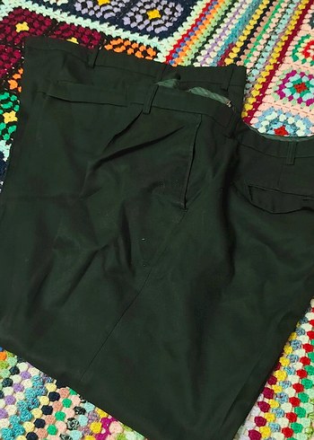 Siyah Kumaş Pantolon 2 adet büyük beden - Görsel 10