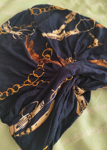 Bohem Tarzı Mavi Kadın Fular - Görsel 4