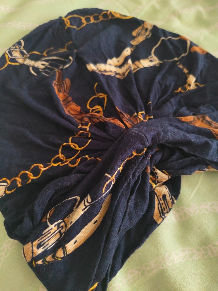 Bohem Tarzı Mavi Kadın Fular - Görsel 4