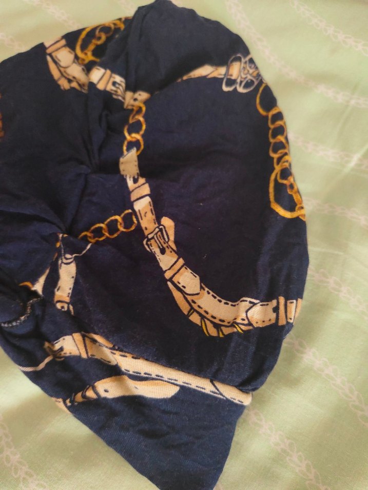 Bohem Tarzı Mavi Kadın Fular - Görsel 2