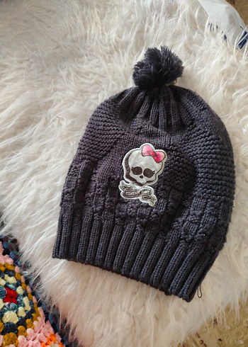 Gri Örgü Kadın Bere - Görsel 2