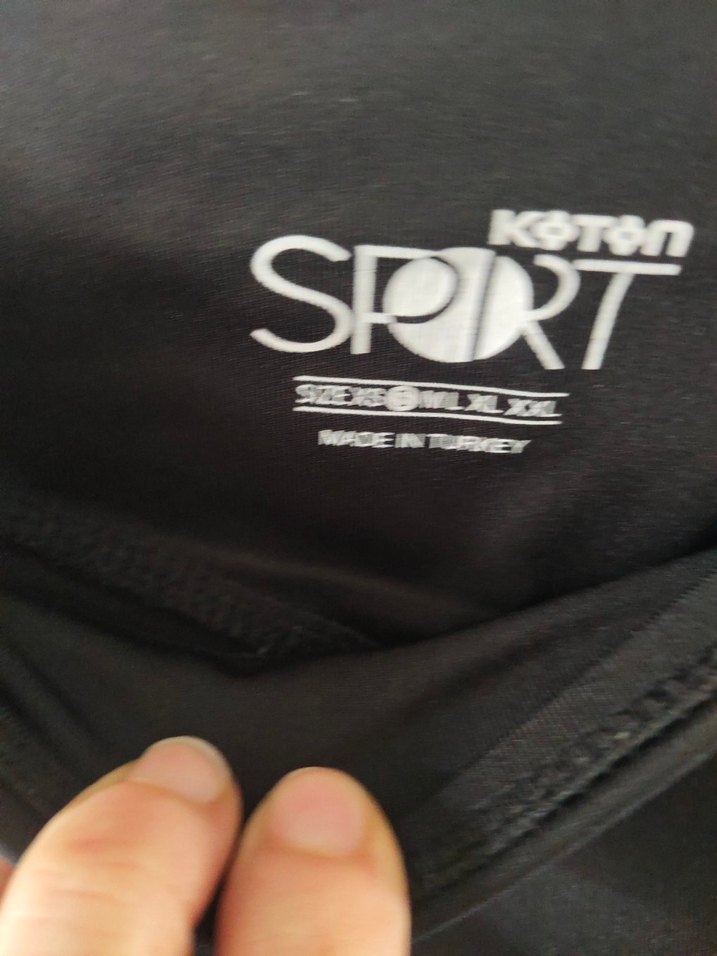 Siyah Kadın Spor Tayt Velcro Detaylı - Görsel 3