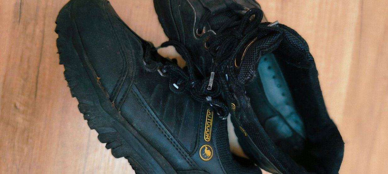 Siyah Erkek Biker Ayakkabı Bağcığı - Görsel 3