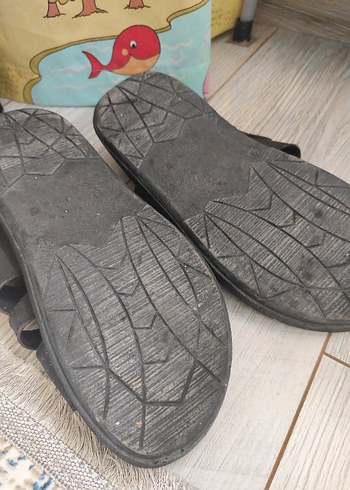 Siyah Erkek Günlük Tokalı Sandalet 40 - Görsel 5