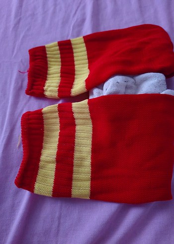 Erkek fotbol Kırmızı Çorap - Görsel 5