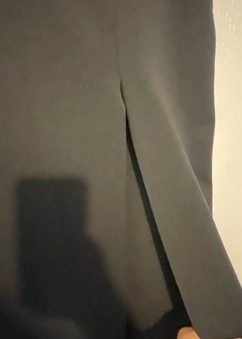s Beden siyah Renk Kadın Siyah Uzun Etek Yırtmaçlı