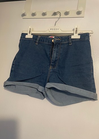 Kadın Mini Mavi Denim Şort