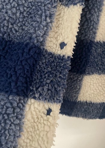 Mavi Kareli Düğmeli Ceket - Görsel 4