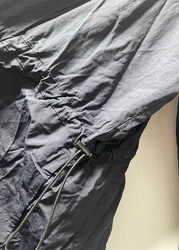 Siyah dizüstü Fermuarlı Kadın Yağmurluk - Görsel 4