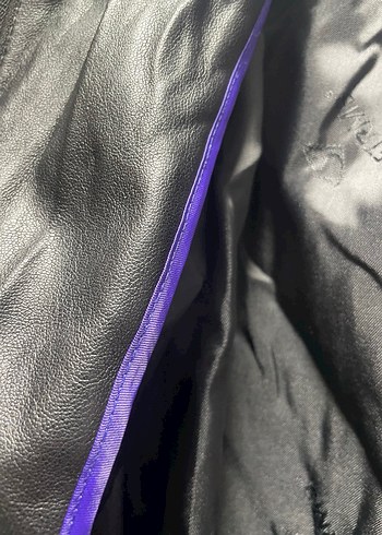 Kadın Siyah Deri Uzun Kürklü Ceket - Görsel 6