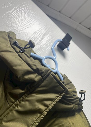 Camel yeşil Kemerli Kadın mont - Görsel 8