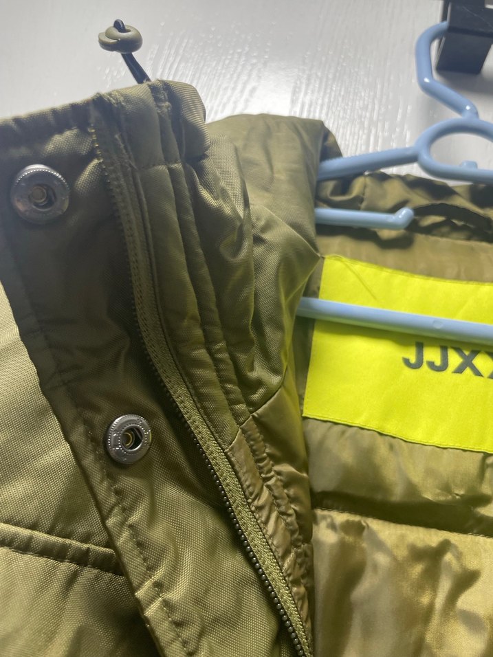 Camel yeşil Kemerli Kadın mont - Görsel 3