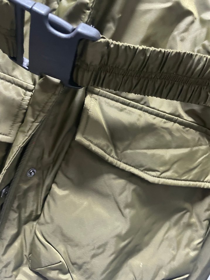 Camel yeşil Kemerli Kadın mont - Görsel 5