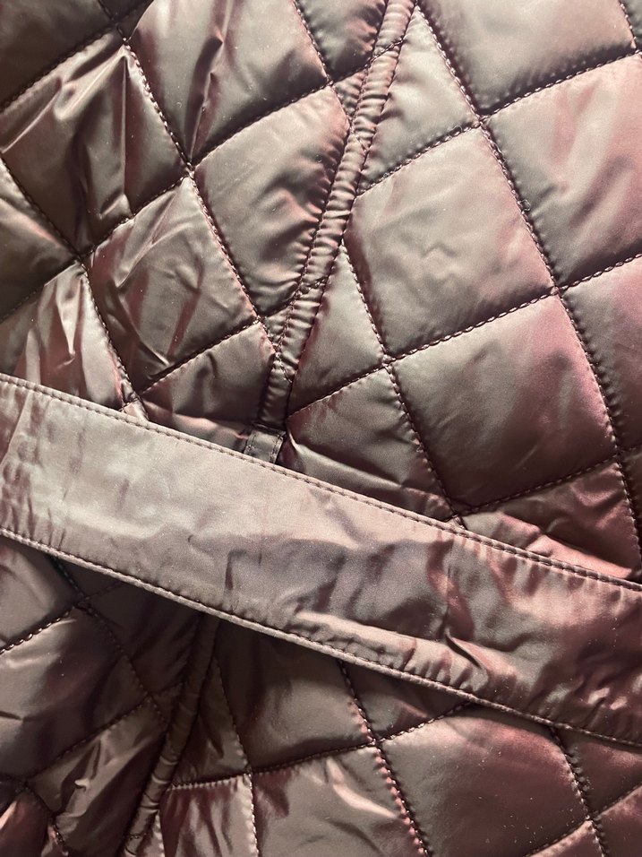 Bordo Kürklü Kadın Kışlık Mont - Görsel 5