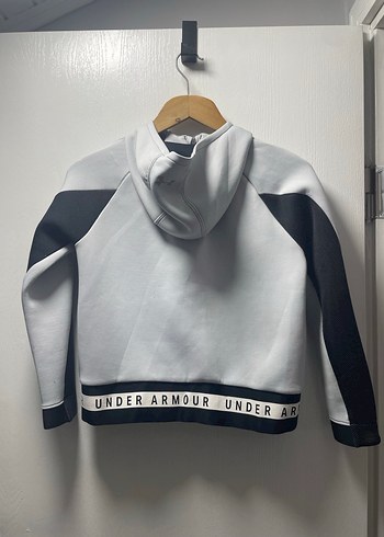 Gri Fermuarlı unisex Sweatshirt - Görsel 4