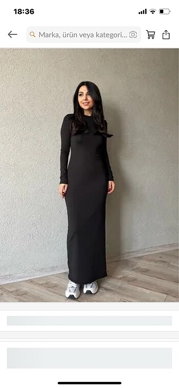 Uzun dar elbise