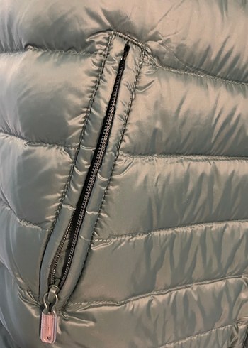 Koyu Yeşil Fermuarlı Erkek Yelek - Görsel 3