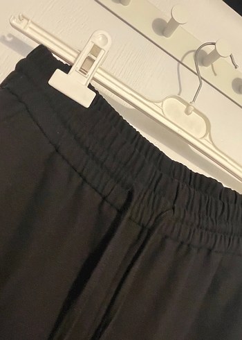 Zara Siyah Kemerli Bol Kesim Keten Kadın Pantolon