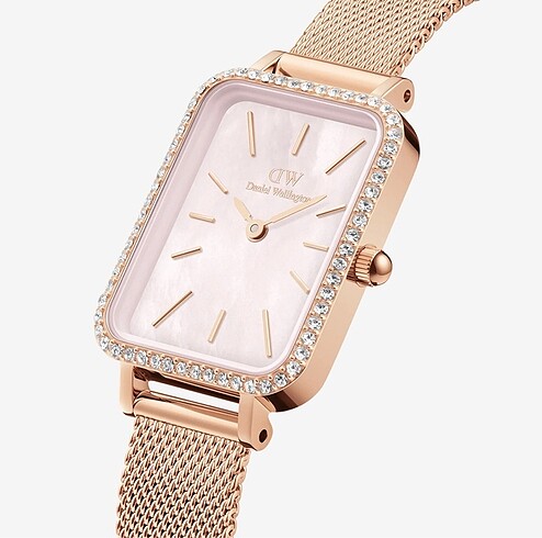 Daniel Wellington QUADRO LUMINE BEZEL MOP Rose Pink