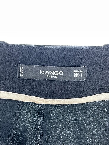 34 Beden siyah Renk Mango Kumaş Pantolon %70 İndirimli.