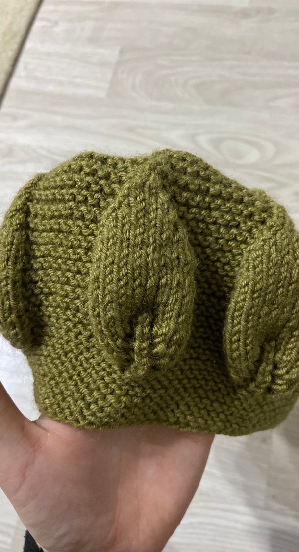 Çocuk  Haki Örgü Bere - Görsel 4