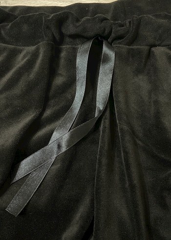 Siyah Kadın Rahat Kesim Eşofman-Pijama Altı - Görsel 2