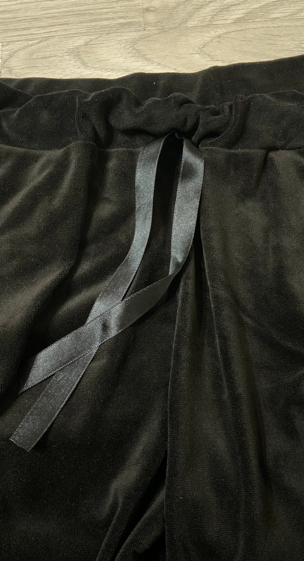 Siyah Kadın Rahat Kesim Eşofman-Pijama Altı - Görsel 2