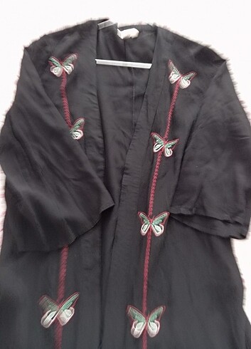 36 Beden siyah Renk Koton kimono