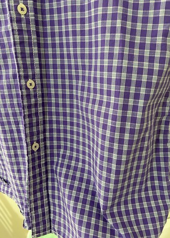 TOMMY HILFIGER Mor Kareli Kısa Kollu Erkek Gömlek - Görsel 2