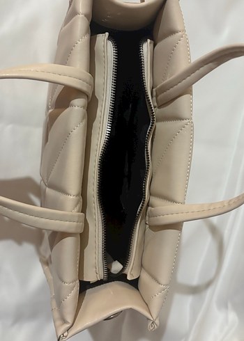 Bej Kadın Pliseli Günlük Çanta - Görsel 3