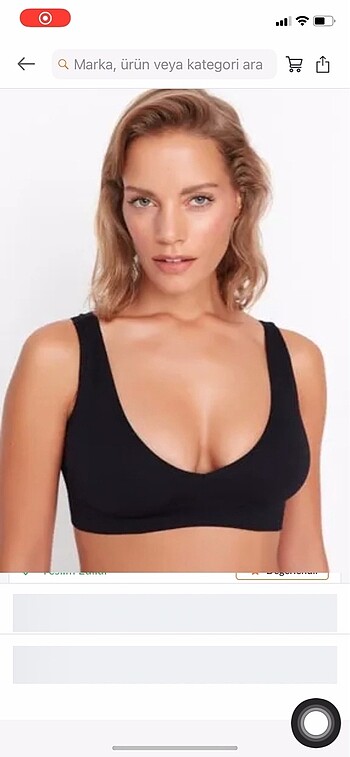 m Beden siyah bralet