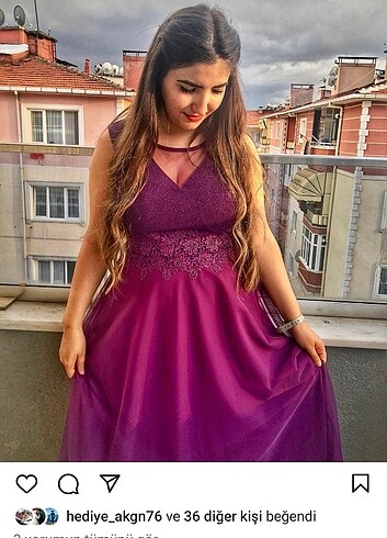 Uzun mor abiye pazarlık yapılır