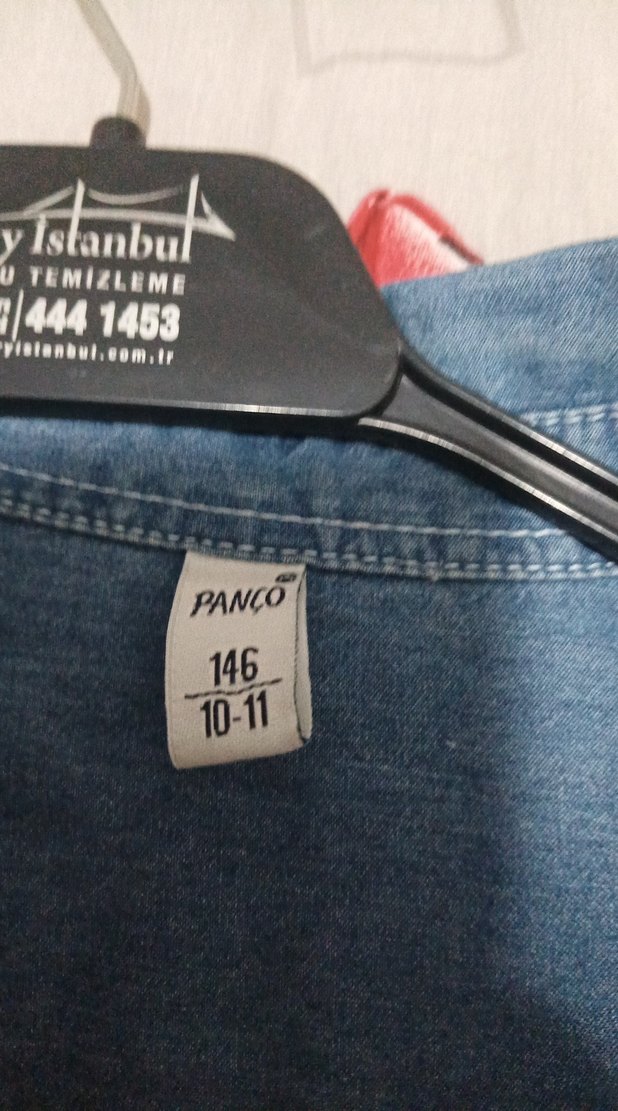 Kadın Mavi Denim Gömlek Uzun Kollu - Görsel 3