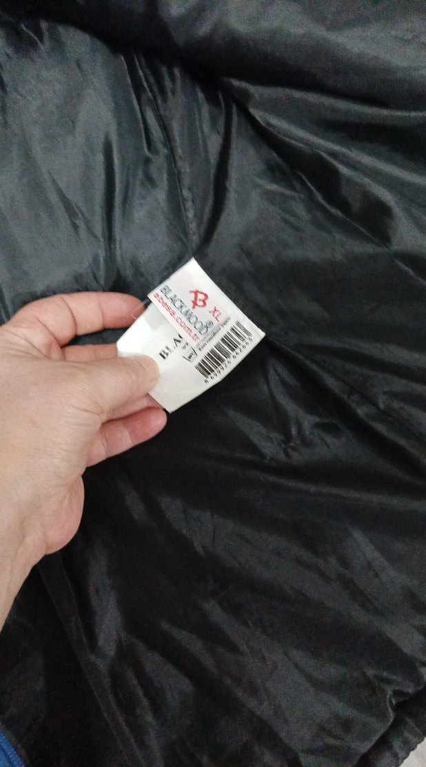 Mavi Siyah Kapitone Erkek Yelek - Görsel 2