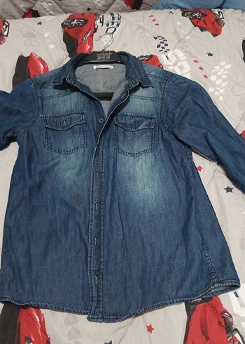 erkek çocuk Mavi Denim Düğmeli Ceket - Görsel 2