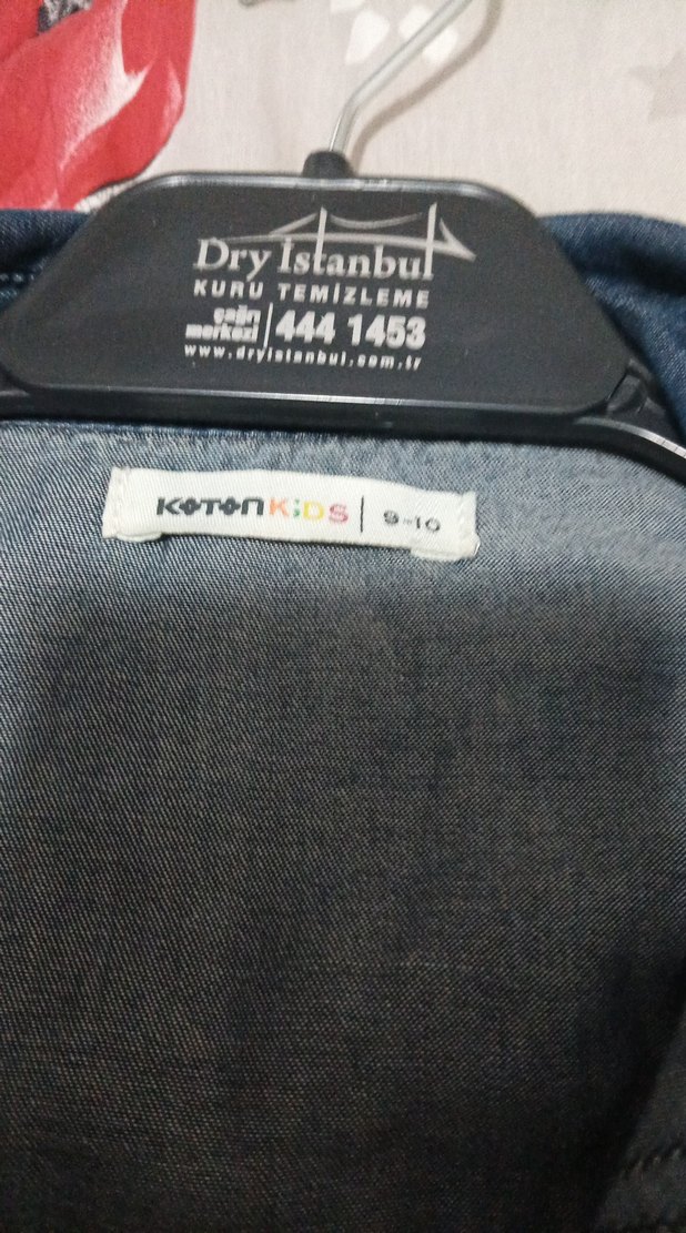erkek çocuk Mavi Denim Düğmeli Ceket - Görsel 3
