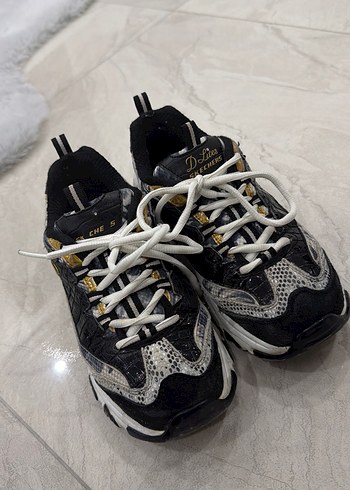 Gri Yılan Desenli Kadın Spor Ayakkabı - Görsel 3