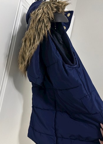 Kürk Detaylı Lacivert Kadın Yelek - Görsel 3