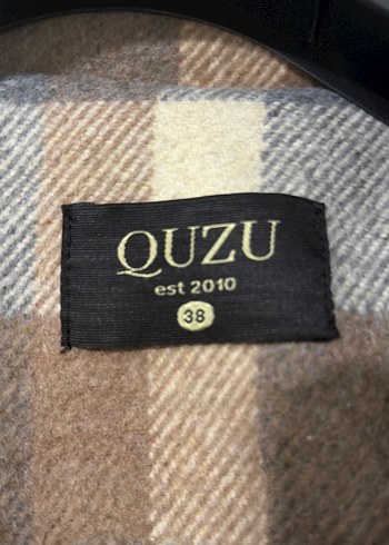 Düğmeli Çizgili Kahverengi Kadın Gömlek - Görsel 2